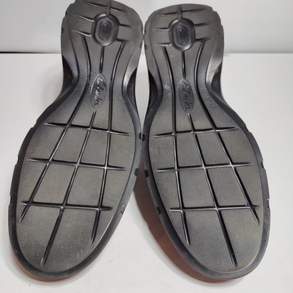 Clarks Men's Gessler Lace Formal Dress Brown Leather Oxford Shoes Size 14 - Picture 11 of 12